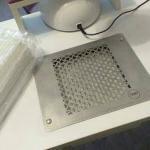Teri Turbo white (golden mesh)-built-in nail dust collector
