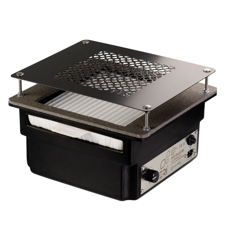 Built-in nail dust collector black