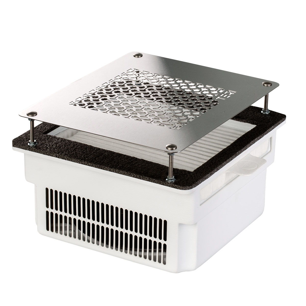 Teri Turbo white (silver mesh)-built-in nail dust collector - Image 2